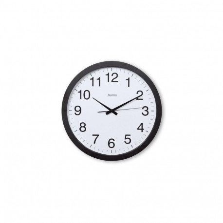 Hama Aruba Quartz clock Circle Black, White