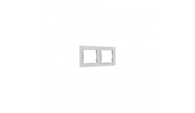 Shelly Wall Frame 2 10 x 80 mm Rectangle White Plastic