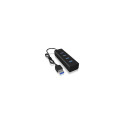 ICY BOX IB-HUB1409-U3 USB 3.2 Gen 1 (3.1 Gen 1) Type-A 5000 Mbit/s Black