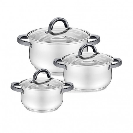 COOKWARE SET 6 pcs. 1,8l, 2,5l, 3,5l