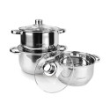 COOKWARE SET 6 pcs. 2,0l, 3,0l, 4,0l