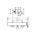 Dušo maišytuvas Hansgrohe Vivenis 75620670, juodas matinis