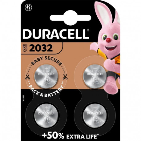 Duracell Duracell CR2032 lithium button cell 3V battery (4 pieces, CR2032)