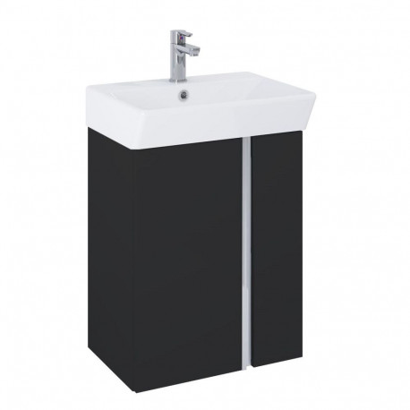 CABINET SKYE 50 D2 BLACK MATT WALL HUNG