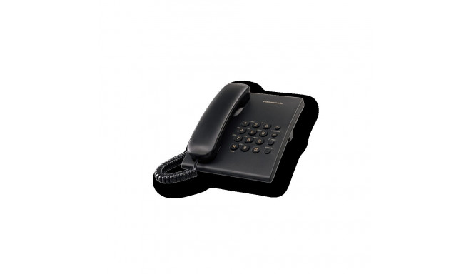 Panasonic juhtmega KX-TS500FXB must 150 x 200 x 96 mm 475 g