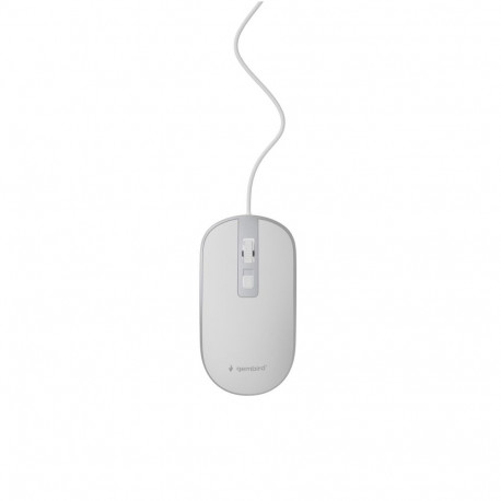 MOUSE USB OPTICAL WHITE/SILVER/MUS-4B-06-WS GEMBIRD