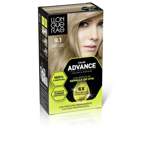 LLONGUERAS juuksevärv COLOR ADVANCE #9,1 1u, hele tuhkhall blond