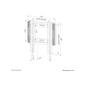 NEOMOUNTS WL30-550BL12 fikseeritud seinakinnitus 24-55-tolline max 45kg VESA max 200x200 kaugus sein