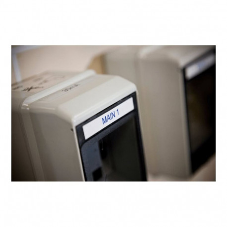 BROTHER TZE233 teipkassett 12mm8m valge/sinine P-touch200/300/500/1200 seeria