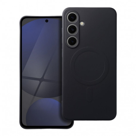 Mag Cover silicone case Samsung S25 SM-S931B Black