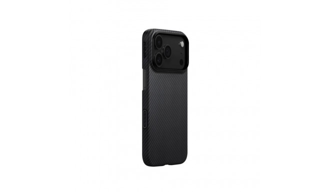 Kaitseümbris Ultra-Slim, Apple iPhone 17 Pro Max, must/hall, üliõhuke, MagSafe ühilduv, Pitaka