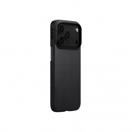 Kaitseümbris Ultra-Slim, Apple iPhone 17 Pro, must/hall, üliõhuke, MagSafe ühilduv, Pitaka