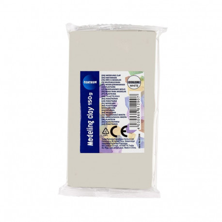 Modeling clay white color 150g.