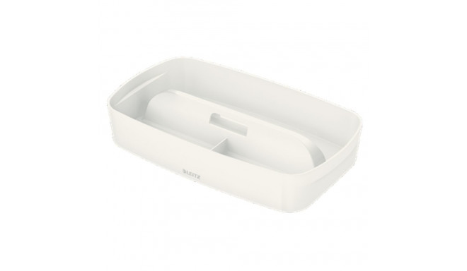 Kirjatarvete sahtel käepidemega Leitz MyBox S,väike 307 x 56 x 181mm,valge