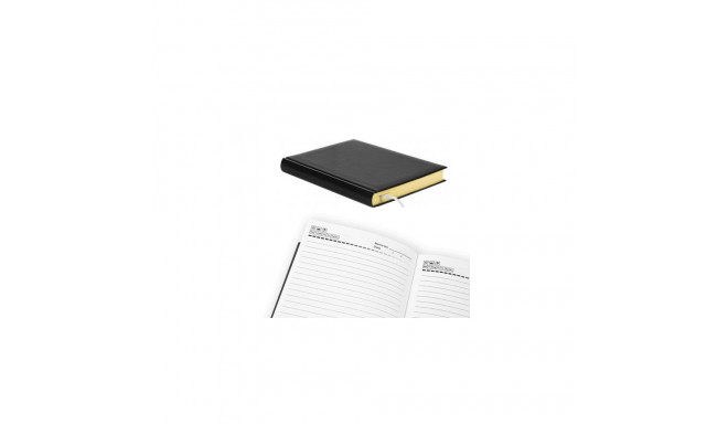 Planning notebook Forpus, A5/360,  PVC cover, Black, Yellowi pages  0726-191
