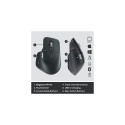 Logitech MX Master 3S for Business Wireless Mouse RF Wireless + Bluetooth, Laser, 8000 DPI, Graphite