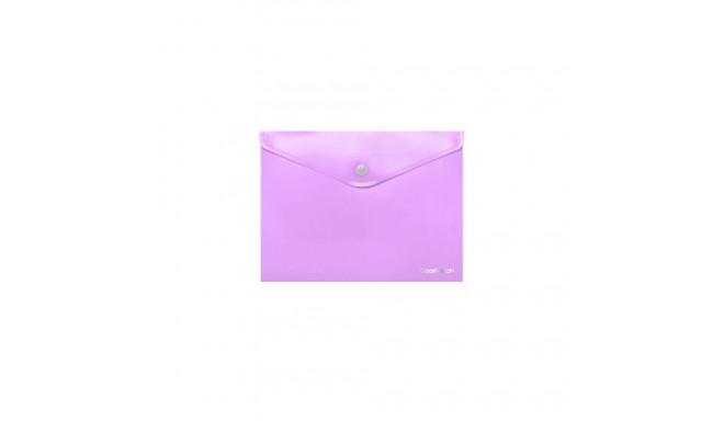 Coolpack document envelope with button PP, A4, pastel purple