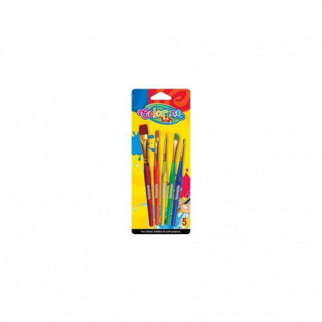 Colorino Kids Acrylic paint brushes 5 pcs