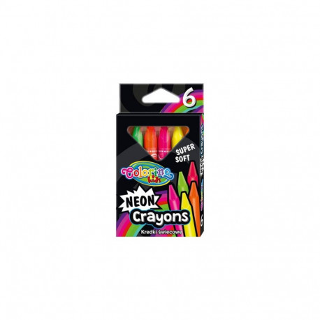 Colorino Kids Neon Crayons 6 colours