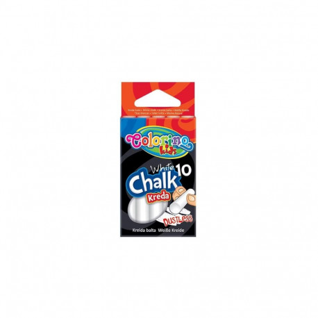 Colorino Kids Dustless chalk white 10 pcs