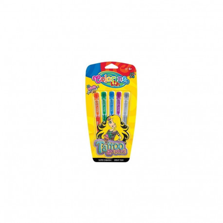 Colorino Kids Gel Tattoo 5 colours blister