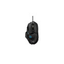 Logitech G502 HERO Wired Gaming Mouse, USB Type-A, Optical, 25600 DPI, Black