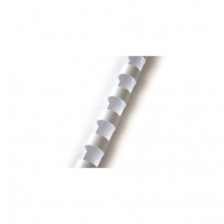 Spiral for binding Forpus plastic 10 mm, 100 pcs., White