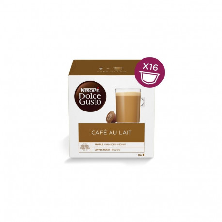 Nescafe Dolce Gusto Cafe Au Lait Coffee, 16 capsules