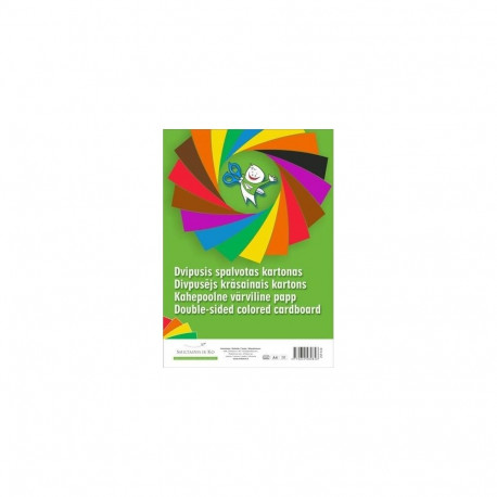 Cardboard SMLT, A4, 190 g, color, both sided, (16) 0708-100