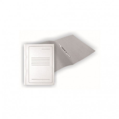 Cardboard binder SMLT, A4, 300g, white with print, cardboard