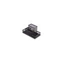 Pencil case Forpus, black, empty, section 4, perforated metal 1005-012