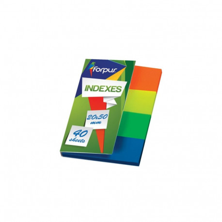 Index Forpus, 20x50mm, Assorti, Plastic (4x40)  0718-102