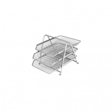 Horizontal tray Forpus 3 parts silver, perforated metal 1002-021