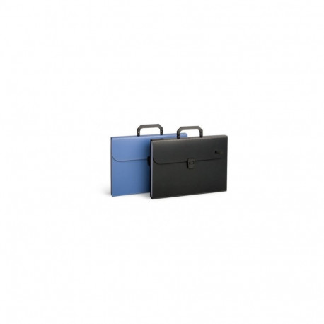 Folder-portfolio, file folder Forpus, A4, black, 12 + 1 compartments 0822-005