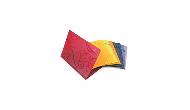 Folder with rubbers Forpus Barocco, A4, plastic, green 0816-031