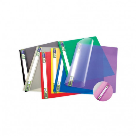 Folder with transparent cover Forpus Premium, A4 +, gray