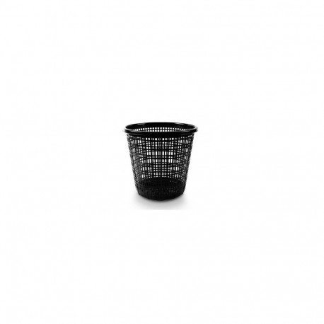 Trash bin 10l, black, plastic