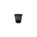 Trash bin 10l, black, plastic