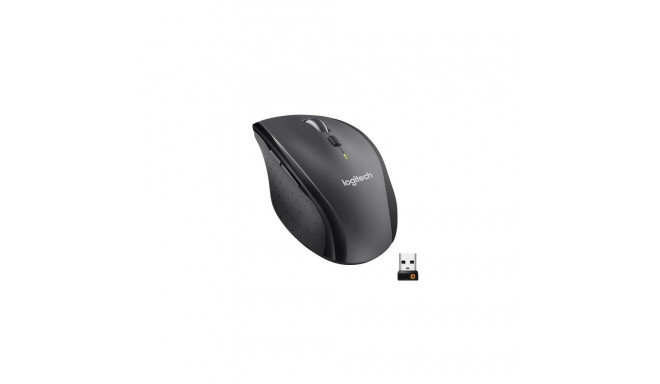 Logitech Marathon M705 Wireless Mouse, RF Wireless, 1000 DPI, Charcoal