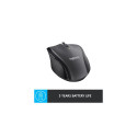 Logitech Marathon M705 Wireless Mouse, RF Wireless, 1000 DPI, Charcoal