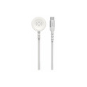 Swissten Braided Metal Magnetic Wireless Charger For Apple Watch USB-C 1.2m