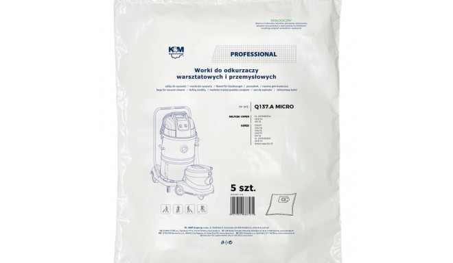 K&M Vacuum cleaner bag NILFISK (5pcs)