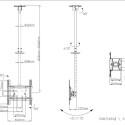 Multibrackets MB-2494 TV Ceiling mount up to 55" / 70kg