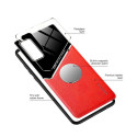 Mocco Lens Leather Back Case for Apple iPhone 12 Pro Max Red