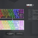 Mars Gaming MK80 Gaming Mechanical Keyboard RGB / Brown Switch / US