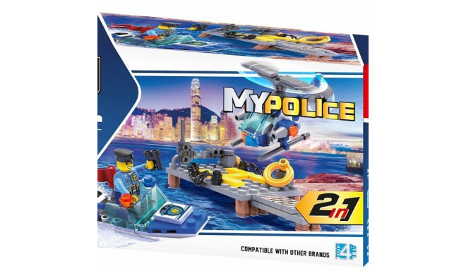 Blocki MyPolice Police patrol on water and the air / KB0654 / Constructor with 112 parts / Age 6+