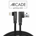 Swissten L Type Textile Universal Quick Charge 3.1 USB to Lightning Data and Charging Cable 1.2m