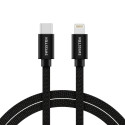 Swissten Textile Universal Quick Charge 3.1 USB-C to Lightning Data and Charging Cable 1.2m