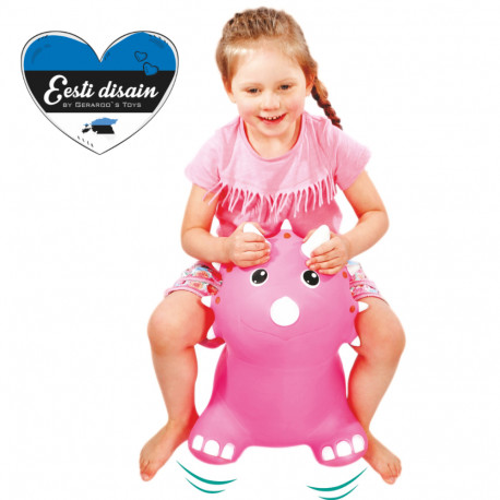 Gerardo's Toys Jumpy hüppeloom Dino, roosa