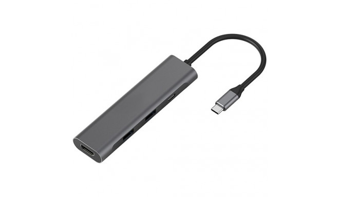 Adapter USB Type-C - 2 x USB 3.0, Type-C PD, HDMI